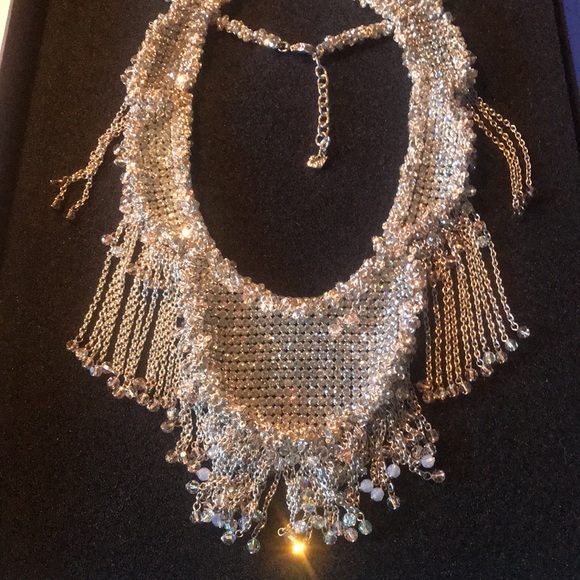Authentic Swarovski extravagant Long Necklace with Matching earrings. $1900 - Picture 12 of 14